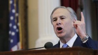 Texas Republican Gov. Greg Abbott ordered the Texas National Guard to monitor a joint U.S. Special Forces training taking place in Texas, prompting outrage from some in his own party. (Photo by Eric Gay/AP)