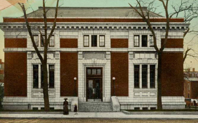 Bedford Branch of the Brooklyn Public Library — a gift from Andrew Carnegie, 1905. New York Public Library