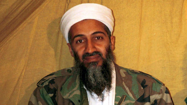 Al-Qaida leader Osama bin Laden, seen in Afghanistan in this undated photo, was killed in 2011 during a U.S. raid on his compound in Abbottabad, Pakistan. AP