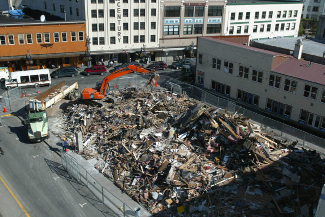 The pit in August 2004. (Photo by Brian Wallace)