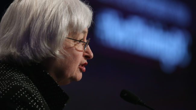 Federal Reserve chief Janet Yellen's remarks Wednesday made a lot of investors blink. But there's something to keep in mind before you sell based on her advice. Mark Wilson/Getty Images