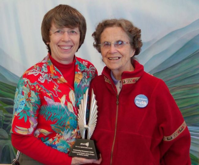 Sara Boesser and Mildred Boesser in September, 2014. (Photo by Melissa Griffiths)
