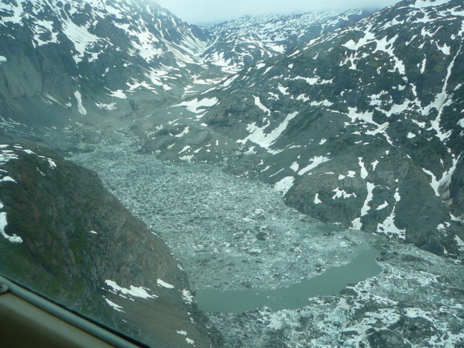 Lake No Lake during a glacier dam release in 2008. (Photo by Aaron Jacobs/National Weather Service)