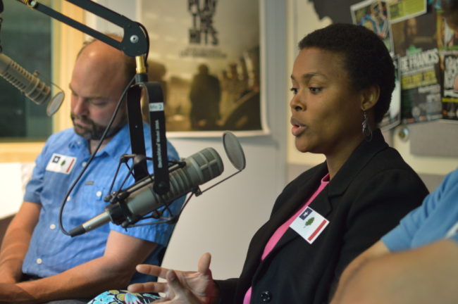 Latarsha McQueen, secretary of Juneau's Black Awareness Association speaks about her decision to support removing the flag. 