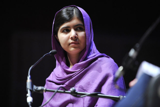 Malala Yousafzai is a campaigner who in 2012 was shot for her activist work. She recently celebrated her 18th birthday by inaugurating a secondary school for Syrian refugee girls. (Creative Commons photo courtesy of Southbank Center)