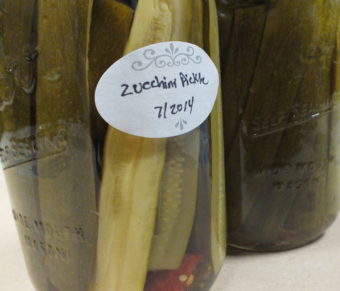 Zucchini pickles