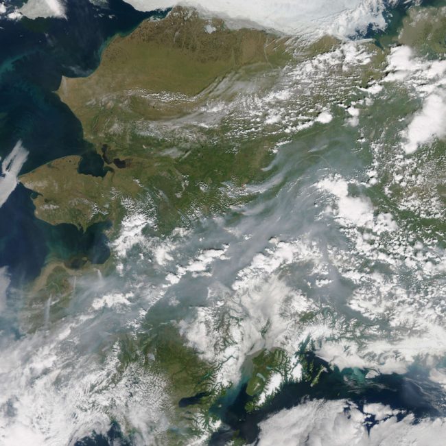 Images taken by NASA satellites last month revealed the extent of wildfires in Alaska's interior. Beyond such wildfires' immediate threats, some scientists are also concerned that they could lead to melting permafrost — and hasten the pace of global climate change. NASA