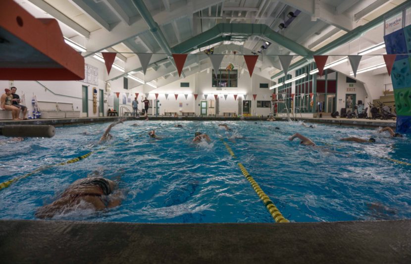 The JDHS swim team practices at Augustus Brown Swimming Pool, Aug. 19, 2015.