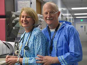 Dr. David Compton with Nurse Caroline Compton who is also his wife. (Photo Courtesy of YKHC)