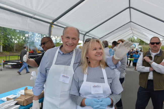 Gov. Bill Walker and first lady Donna Walker at the governor's picnic in Fairbanks, June 7. (Creative Commons photo by Alaska Governor Bill Walker)