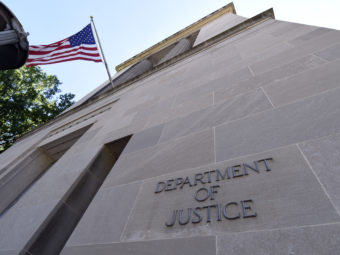 The Justice Department building in Washington, D.C. on Thursday, Aug. 27, 2015. Susan Walsh/AP