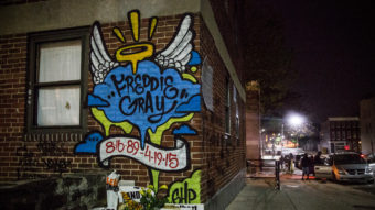 A mural dedicated to Freddie Gray remains in the Sandtown neighborhood of Baltimore where he was arrested in May of this year. Gray's later death in custody sparked days of unrest in the city — and, now, has inspired a course at the University of Maryland law school. Andrew Burton/Getty Images