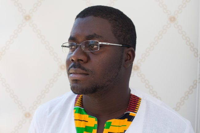 In three years, entrepreneur Raindolf Owusu, 24, has started a company, launched Africa's "first browser" and made a slew of health apps. Justin T. Gellerson for NPR