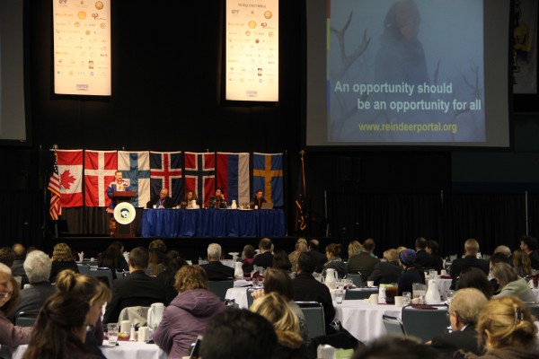 Representatives from countries throughout the region gathered at this week’s Arctic Energy Summit in Fairbanks. (Photo by Rachel Waldholz/APRN)