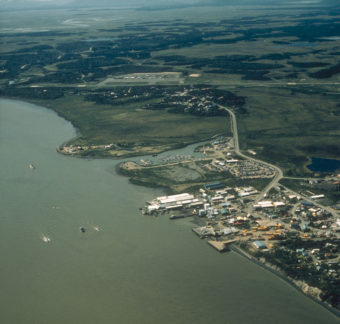 An aerial view of Dillingham. (Public Domain photo by U.S. Army Corps of Engineers)