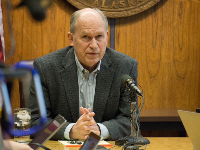 Gov. Bill Walker on April 18. 2015. (Photo by Jeremy Hsieh/KTOO)