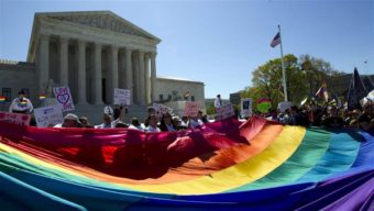 The U.S. Supreme Court ruling legalizing same-sex marriage has some state and local governments reconsidering their domestic partner benefits. AP