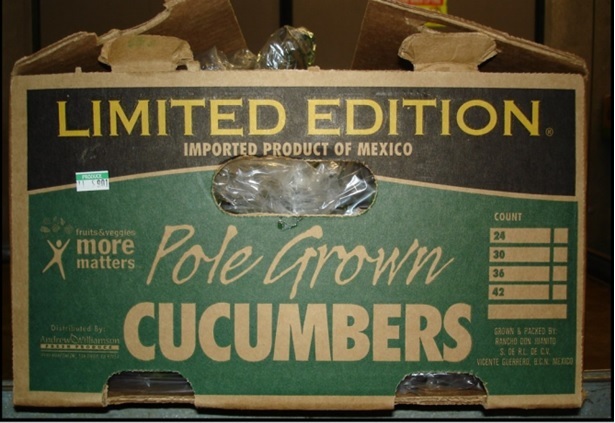 Packaging of the cucumbers. (Photo courtesy Alaska Department of Health & Social Services)
