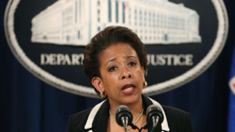 U.S. Attorney General Loretta Lynch, pictured at a July news conference in Washington, D.C., said federal and local law enforcement officials plan to meet in Detroit later this month to discuss ways to reduce violence. Mark Wilson/Getty Images