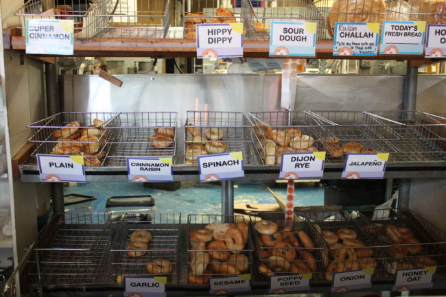 Silverbow Bakery is most known for its bagels. It's last day of operation is Oct. 4. On that day, Ramiel said everything will be priced like it’s 1997. (Photo by Lisa Phu/KTOO)