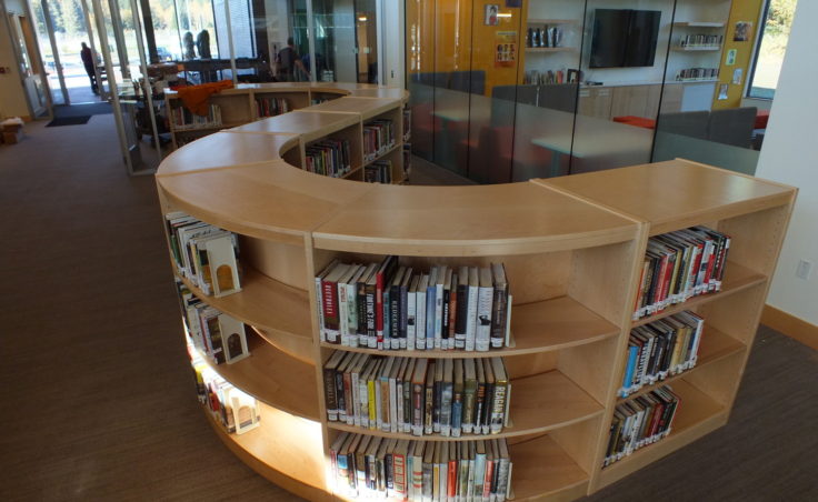 The new Mendenhall Valley Public Library. (Photo by Matt Miller/KTOO)