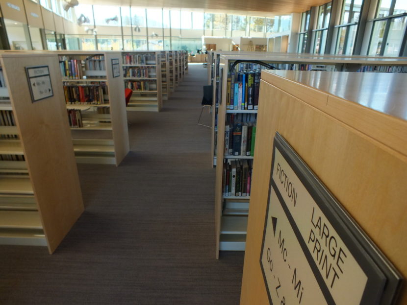 The new Mendenhall Valley Public Library. (Photo by Matt Miller/KTOO)