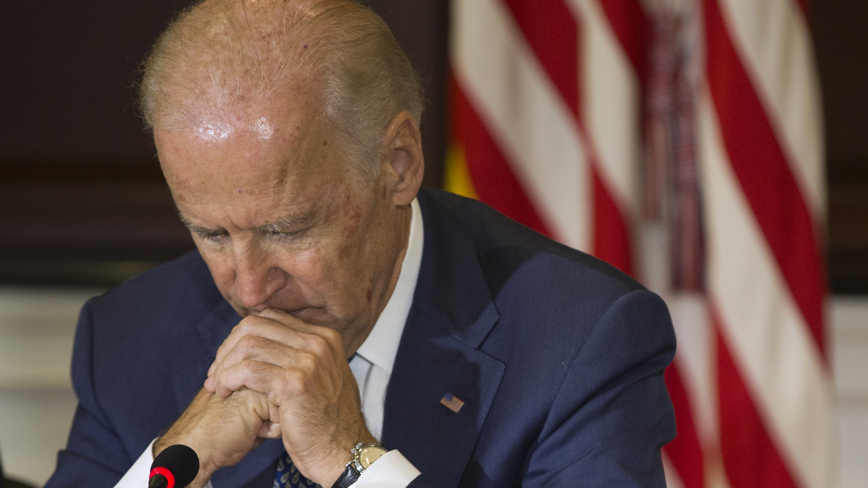 Despite promising a decision on whether he would run for president by the end of summer, Vice President Joe Biden still hasn't announced one way or the other. (Photo by Evan Vucci/AP)