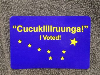 Yupik I Voted sticker