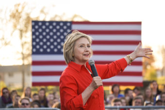 Hillary Clinton in Coralville, Iowa