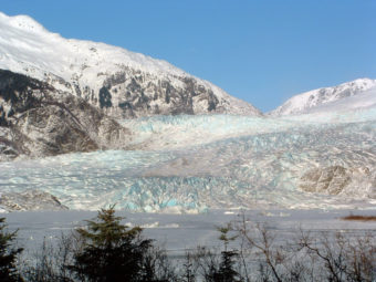 View of Mendenhall Glacier in wintertime. (Creative Commons photo)