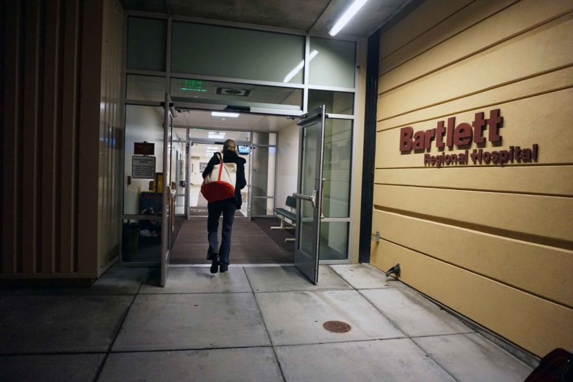 Emergency room entrance at Bartlett Regional Hospital. (Photo by Jennifer Canfield/KTOO)