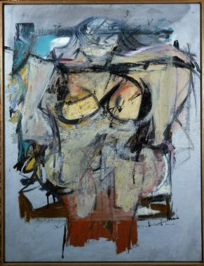 Willem de Kooning's Woman — Ochre (oil on canvas, 1954-55) has been missing for 30 years. University of Arizona Museum of Art