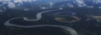 Aerial photo of the Kuskokwim River. (Photo by Travis S.)