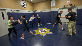 Security team members at the Mall of America near Minneapolis train in February following a terrorist threat. Dozens of bills were filed across the country this year to beef up training of security guards and tighten industry oversight, but most went nowhere. (Getty Images)