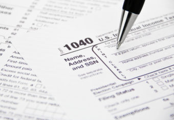 IRS 1040 Income Tax Form