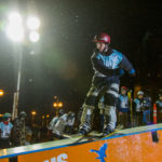 47 - Julian, slides down the box at the Downtown Rail Jam Dec. 19th. Julian took 3rd place. (Photo by Mikko Wilson/KTOO)