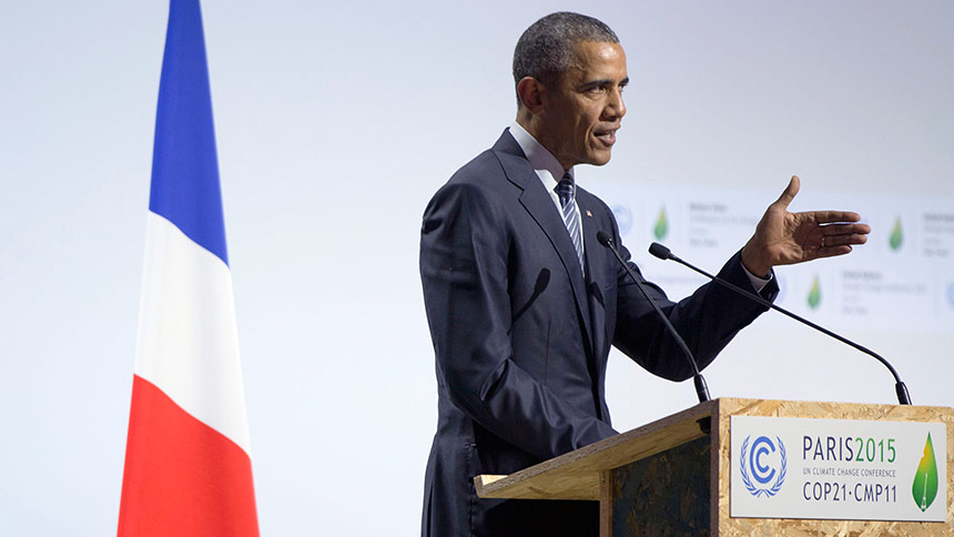 POTUS Barack Obama at the Paris Climate talks COP21