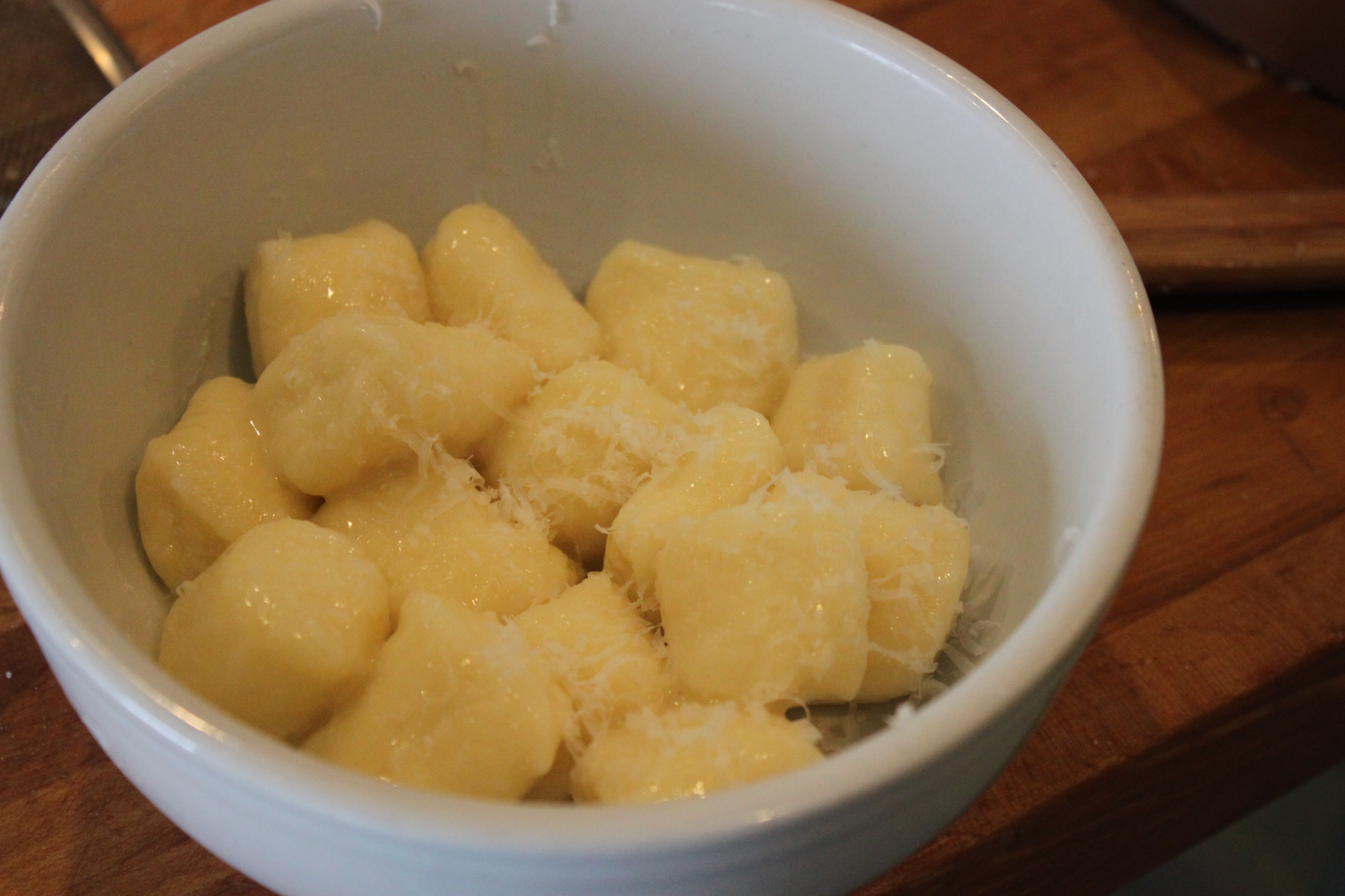 Fresh gnocchi takes about three minutes to cook in boiling water. (Photo by Lisa Phu/KTOO)
