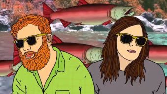 A screen shot of the new video from southeast Alaskan electronic band Whiskey Class. (Courtesy of the artist.)