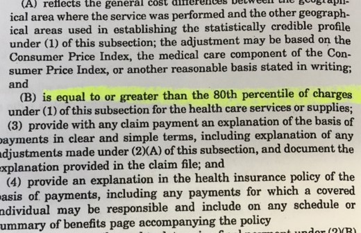 The 80th percentile rule in the Alaska Administration Code. 