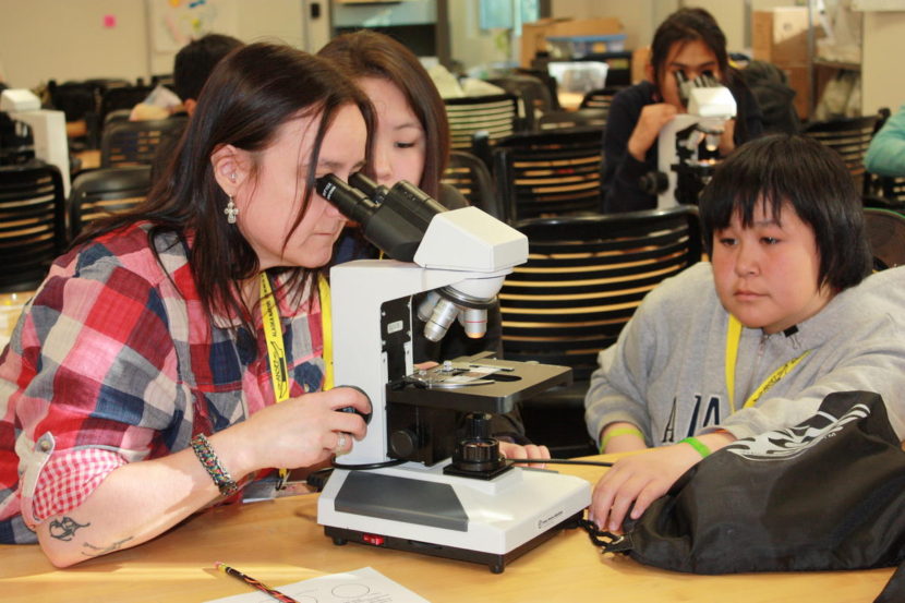Middle school students at an ANSEP summer academy in 2013. (Photo courtesy of ANSEP)