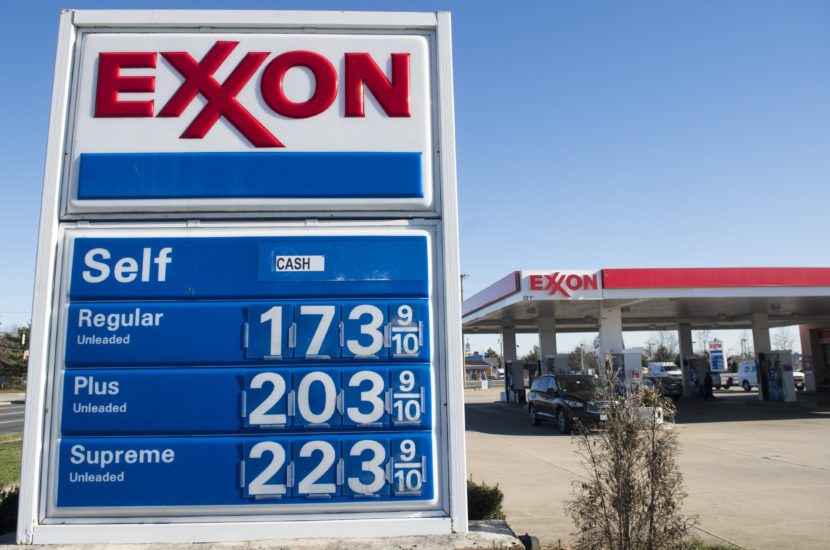 Consumers have been benefiting from lower gas prices. Here, prices dip below $2 per gallon at an Exxon station in Woodbridge, Va., on Jan. 5. (Saul Loeb/AFP/Getty Images)