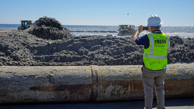 Louisiana is in line for the biggest share of fines and settlements because it had the most damage in the spill. The restoration effort in the Caminada Headlands is one of the largest coastal restoration projects ever in the state. CWPPRA/Flickr
