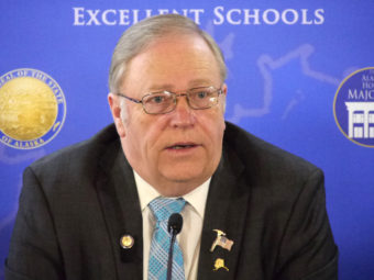 Rep. Mike Chenault, R-Nikiski, at a House Majority press availability, Feb. 18, 2016. (Photo by Skip Gray/360 North)