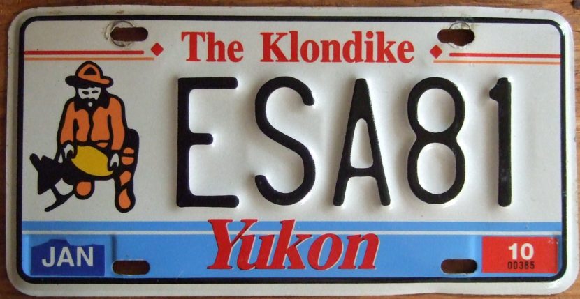 Yukon license plate