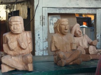 Traditional Mayan figures made by artisan Nicolas Chavez in Guatemala and sold on Novica's website. (Christopher Noey)