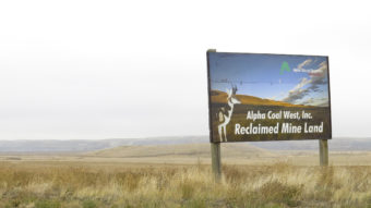 Reclaimed land that was once mined for coal in Wyoming's Powder River Basin. When coal companies declare bankruptcy, funding for land reclamation becomes a question Leigh Paterson/Inside Energy