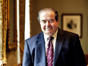 Justice Antonin Scalia at the Supreme Court in 2012.