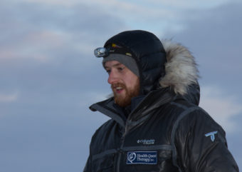 2016 Iditarod musher Wade Marrs stopping in McGrath