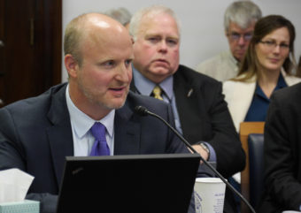 Ken Alper, Director, Tax Div. Dept. of Revenue, gives an overview of HB 247 to the House Resources Committee, Feb. 3, 2016. The bill, introduced at the request of Gov. Bill Walker, would reduce the amount of money the state pays to the oil industry through tax credits. (Photo by Skip Gray/360 North)